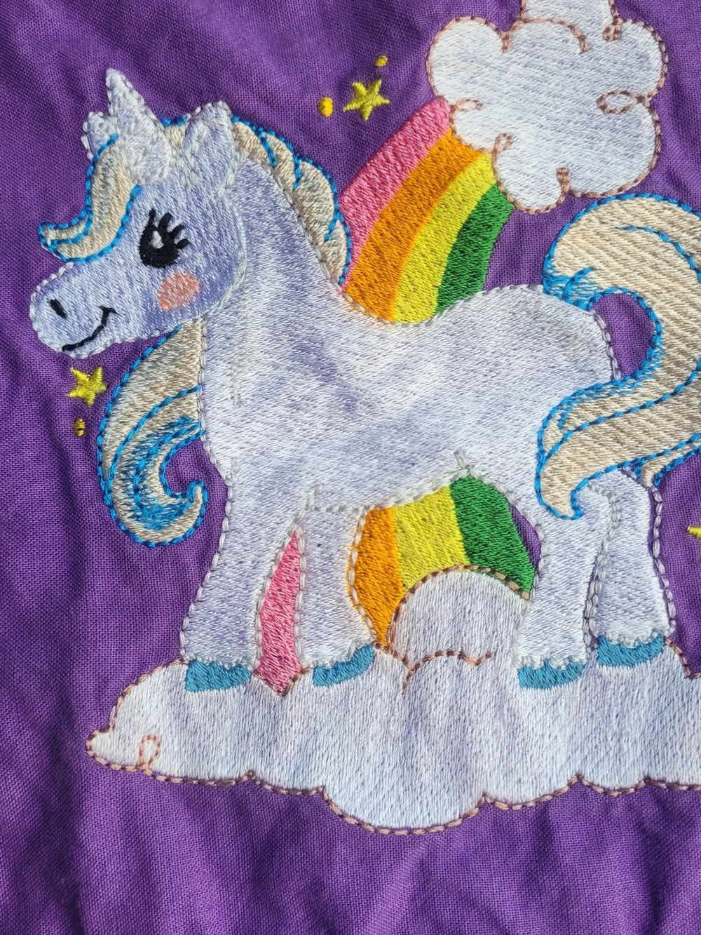 Purple Unicorn Patchwork Quilt - Home Bedding